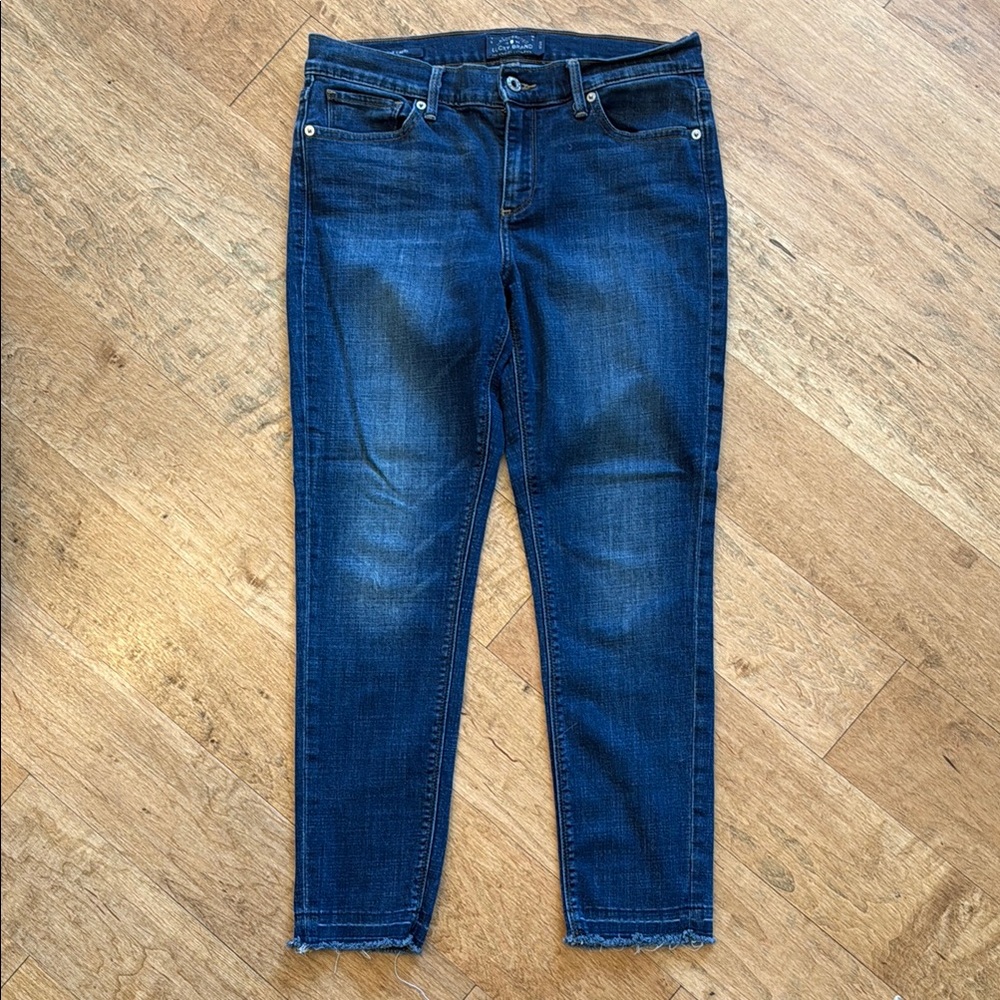 Lucky Brand Blue Ankle Cropped Jeans
